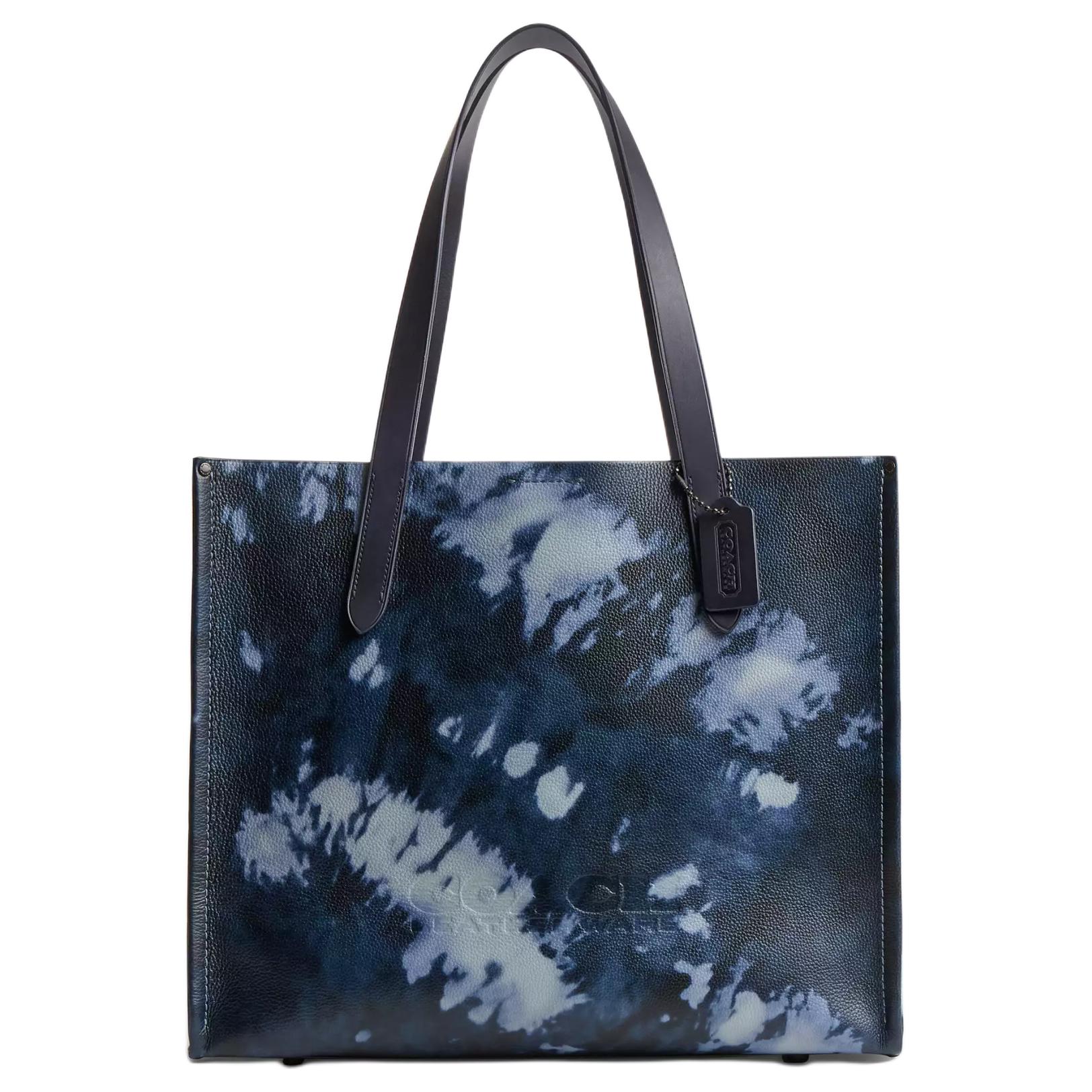 

Сумка-шоппер Relay Eggstone из зерненой кожи, вместительная, мужская, плечевая, в расцветке Midnight Navy Multicolor COACH