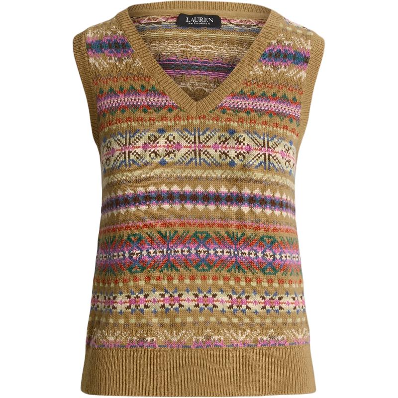

Топ Lauren Ralph Lauren Patterned jacquard Vest Polo Ralph Lauren, мультиколор