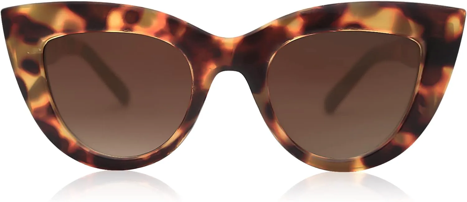 

Солнцезащитные очки SOJOS Retro Small Vintage Cat Eye для женщин, милые и модные, с защитой от УФ-излучения UV400, модель SJ2939, Dark Tortoise/Gradient Brown