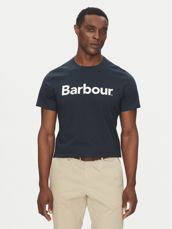 

Футболка приталенного кроя Logo MTS0531NY31 Barbour, синий