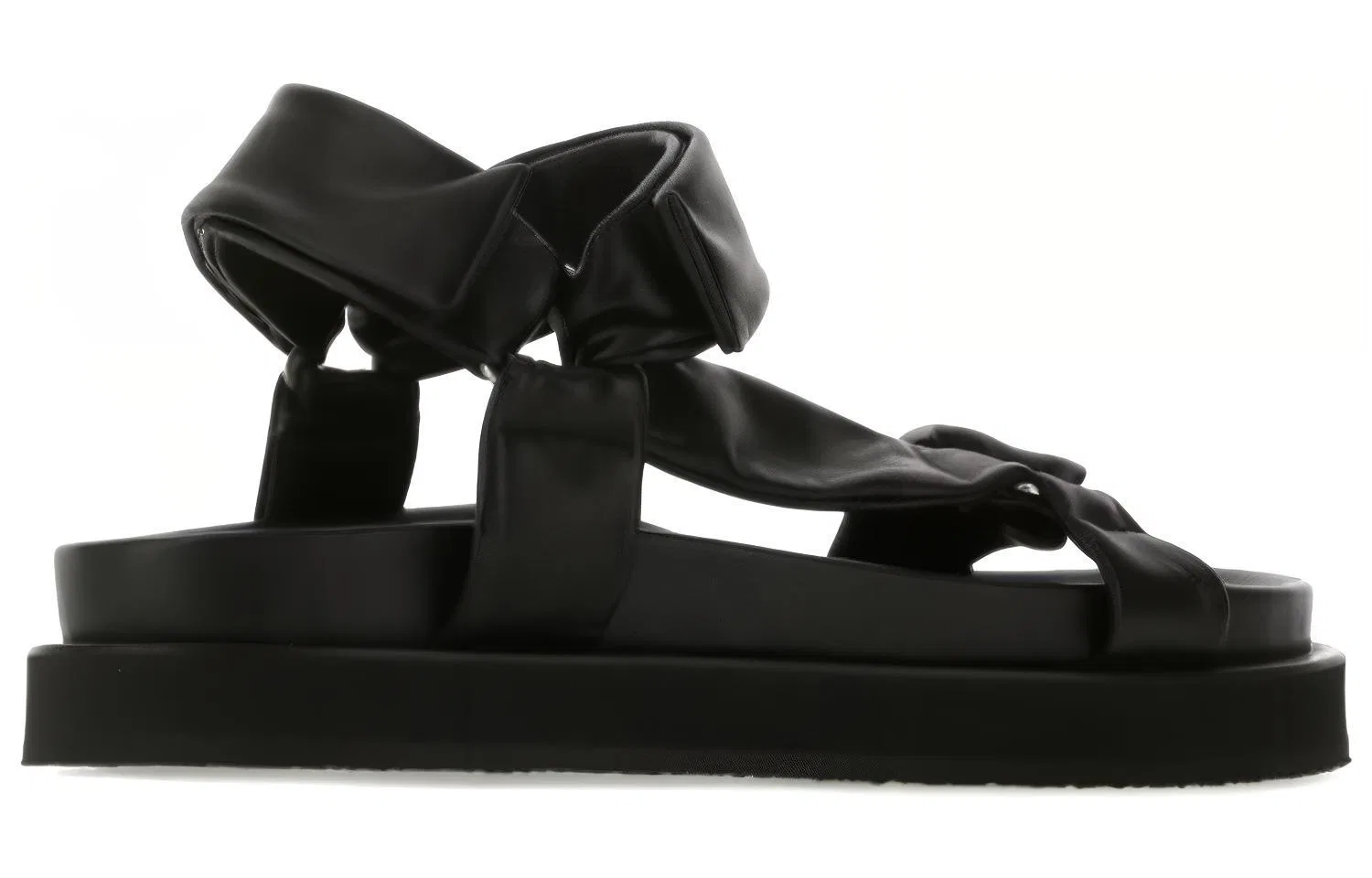 Сандалии с одним ремешком Jil Sander черные — фото 3