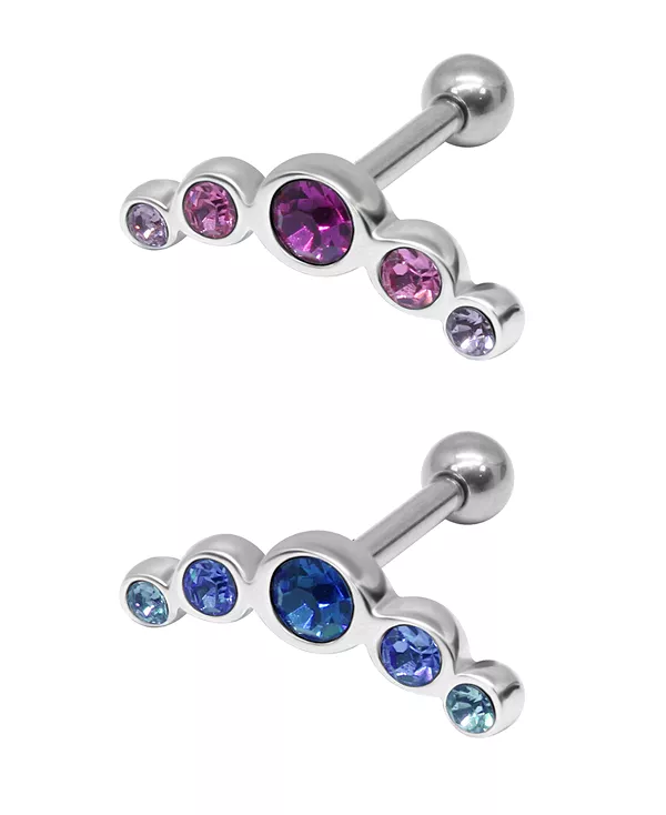 

Набор из двух цветов козелков Bodifine из нержавеющей стали и латуни Rhona Sutton, asstd