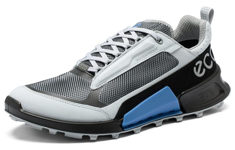 Кроссовки ecco Step 2.1 Series Lifestyle Shoes Men Low-top Cement Gray Electric Blue, синий — фото 3