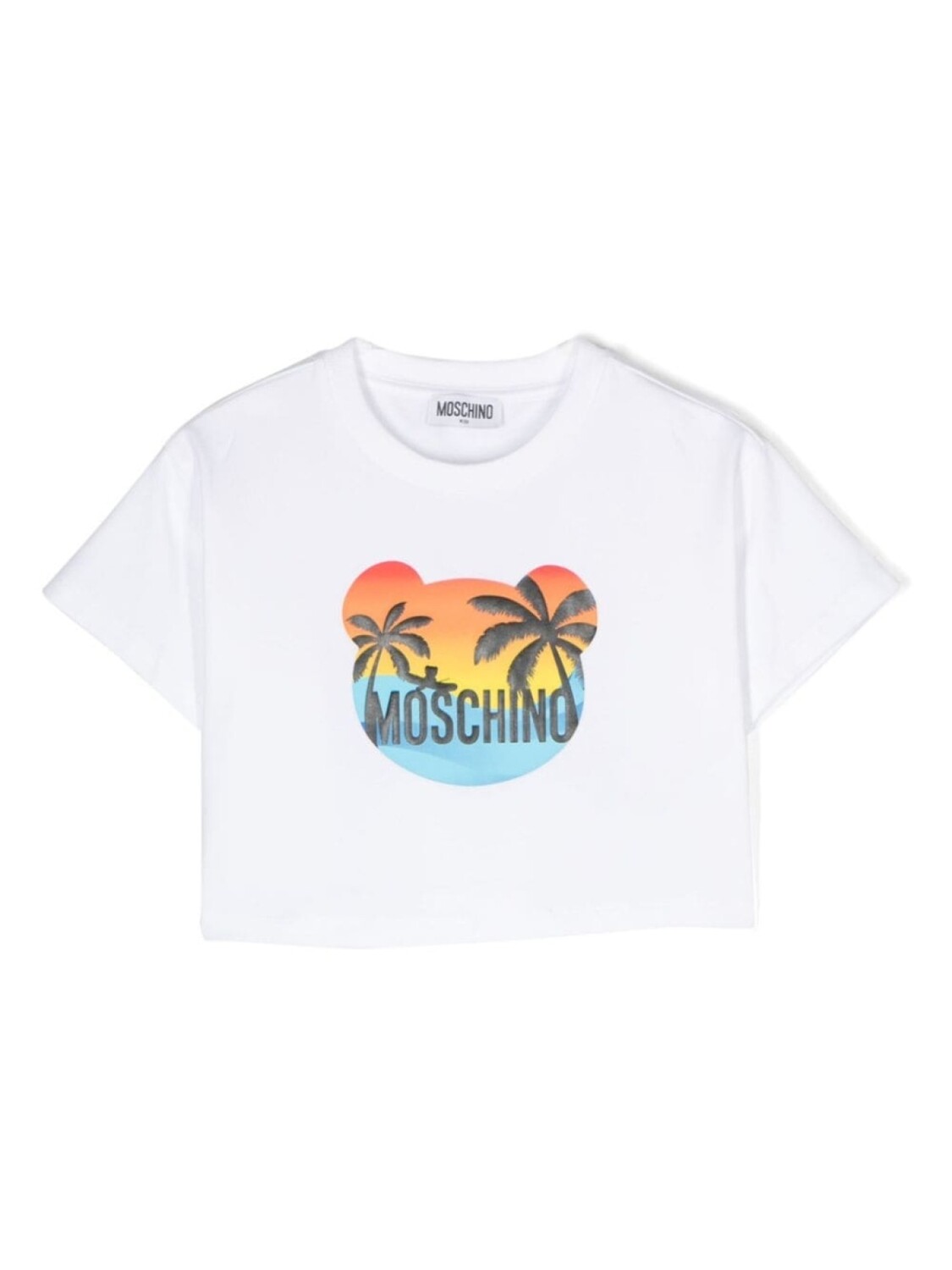 

Moschino Kids футболка с логотипом, белый
