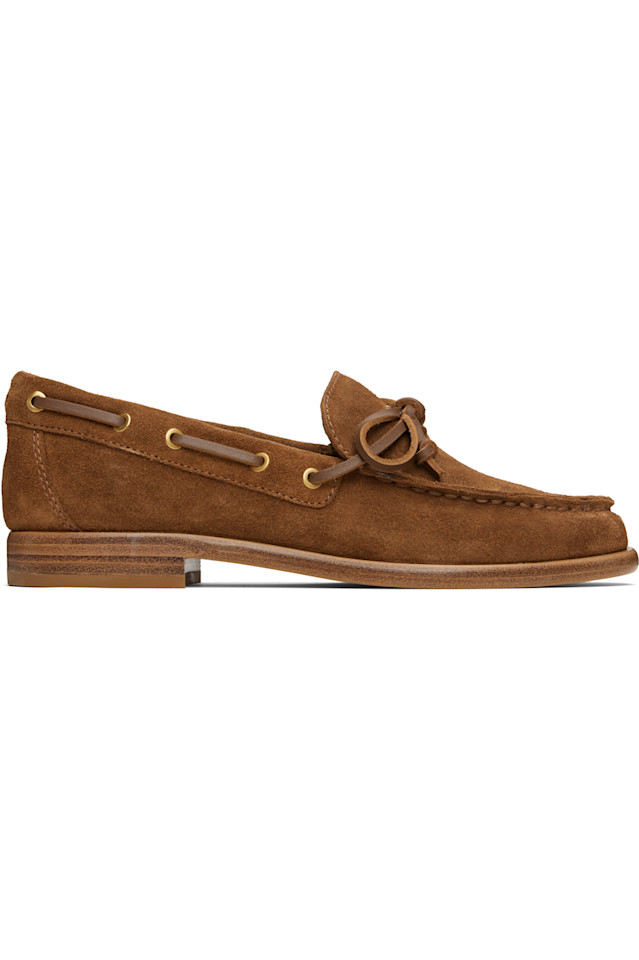 Картеровские замшевые топсайдеры Rag & Bone, цвет umber suede