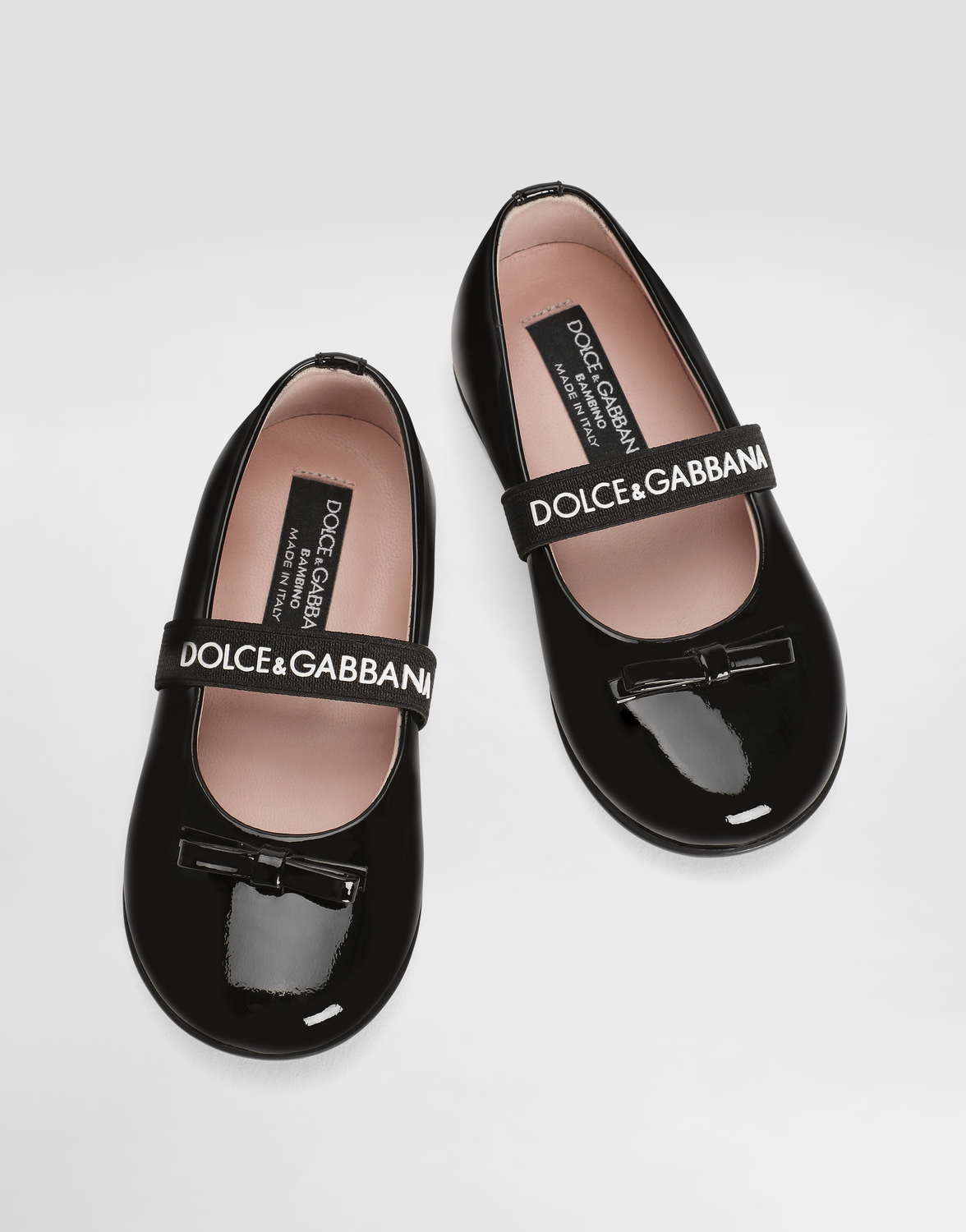 Балетки из лакированной кожи с резинкой Dolce&Gabbana, черный — фото 4