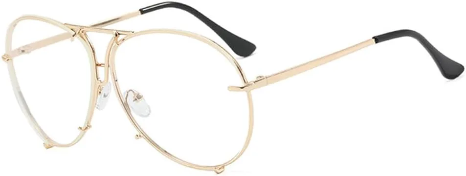 

Солнцезащитные очки UV400 — увеличенного размера, в ярких металлических цветах, для женщин и мужчин, для бега и занятий спортом на открытом воздухе UYPTK, Gold