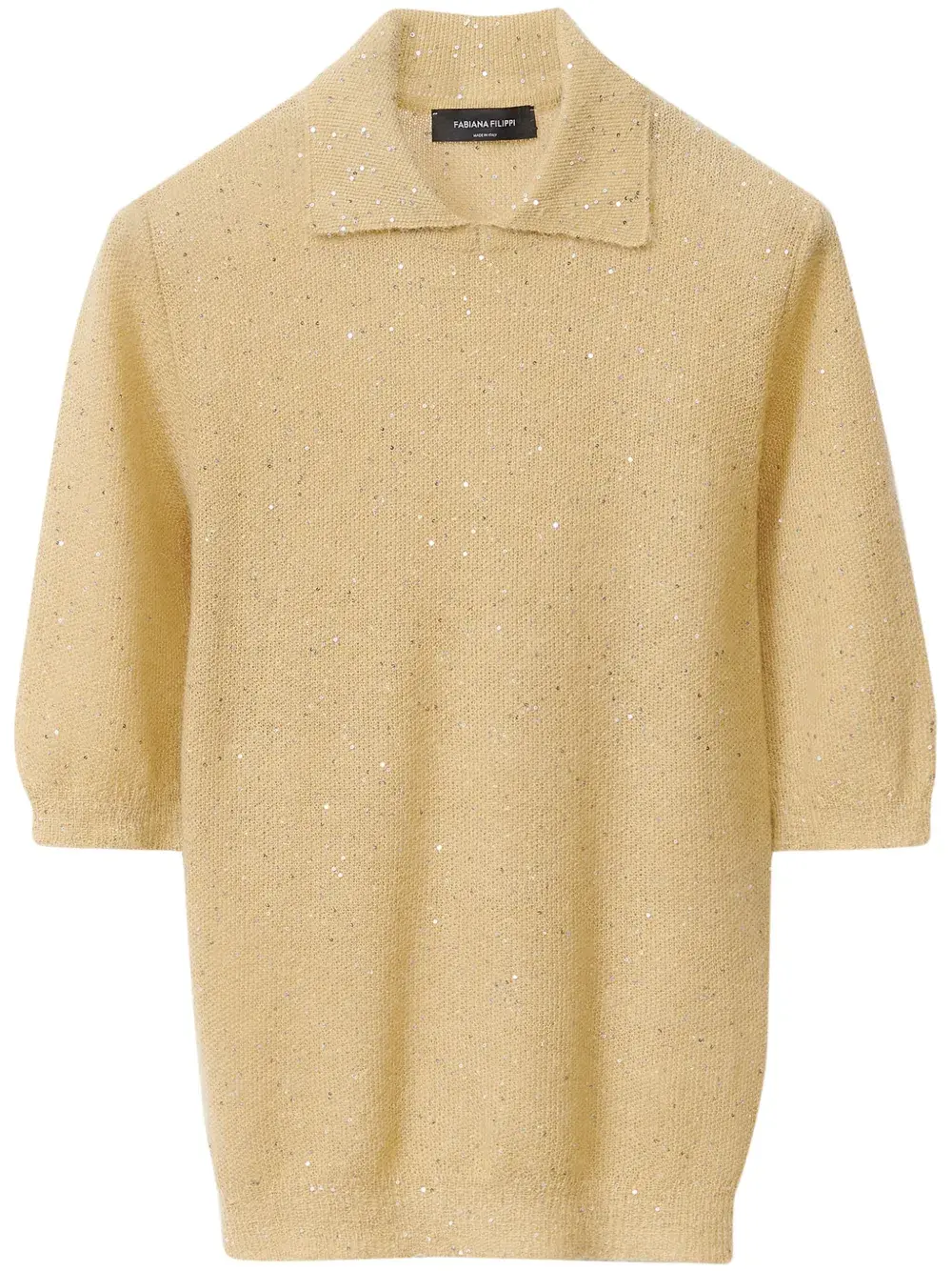 

Трикотажная рубашка поло Fabiana Filippi, золотой