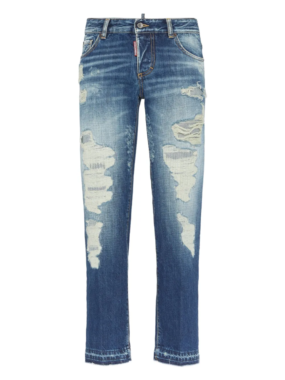 

Джинсы с эффектом потертости DSQUARED2, синий