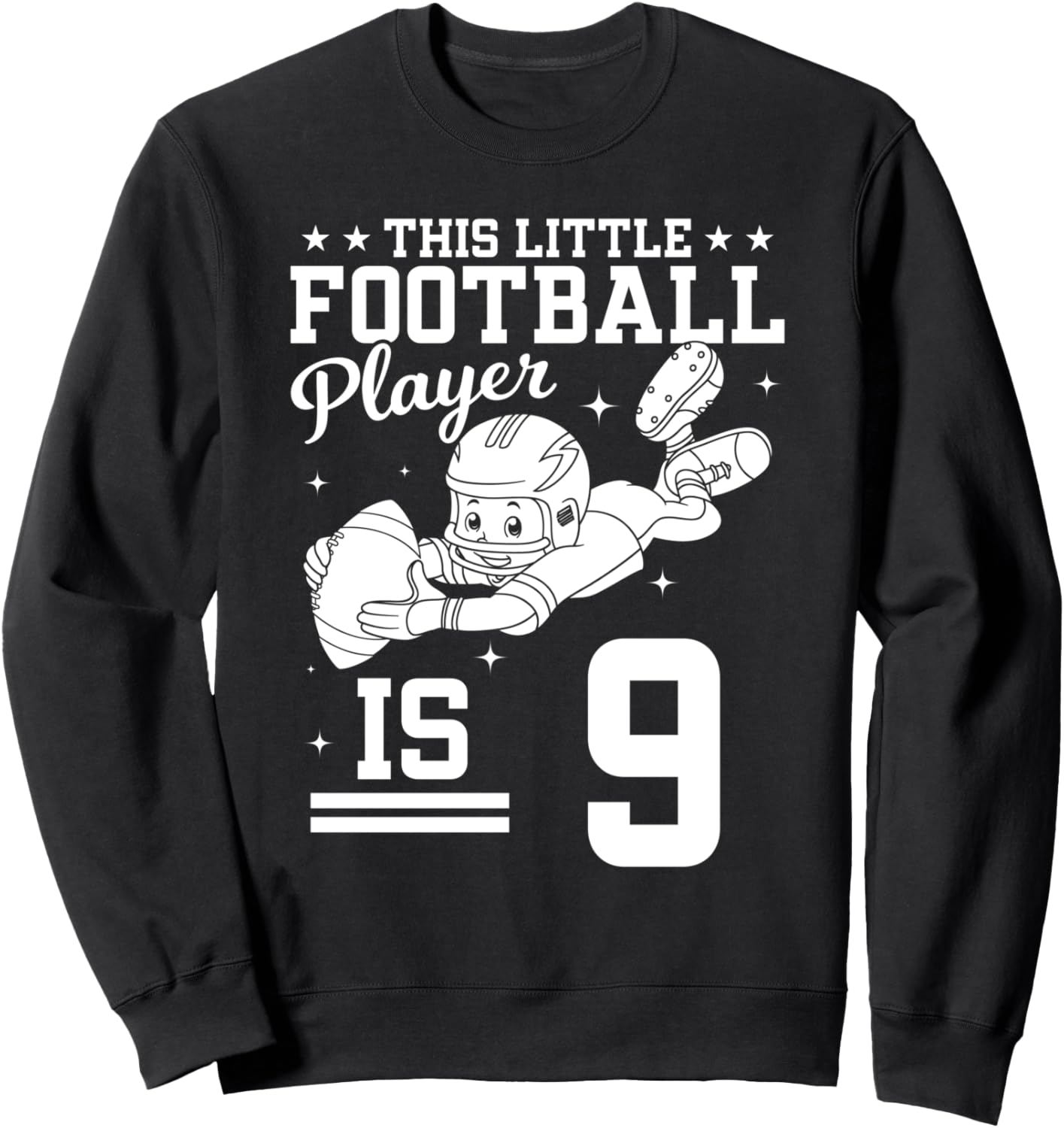 

Футболка в честь 9-летия - Футболка для 9-летнего футболиста 9Th Birthday Party Football Player, черный