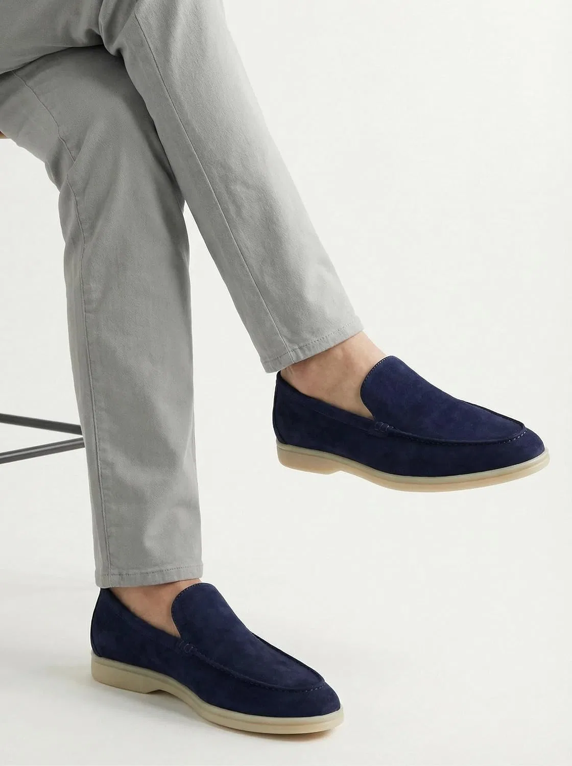 Лоферы мужские, Suede Leather, Timeless, Night Navy — фото 4