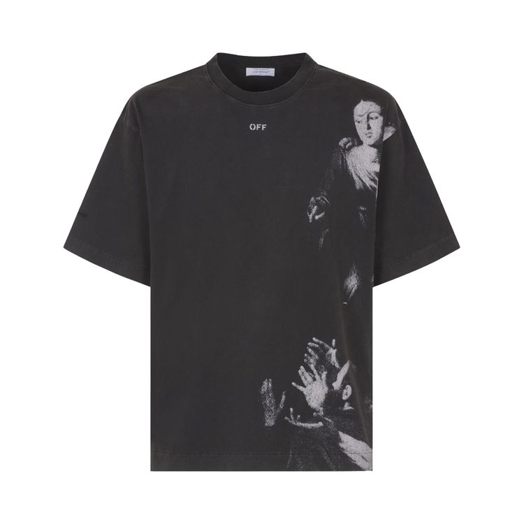 

Футболка Off-White Blurred Mary Skate Short-Sleeve Tee 'Black/White', черный
