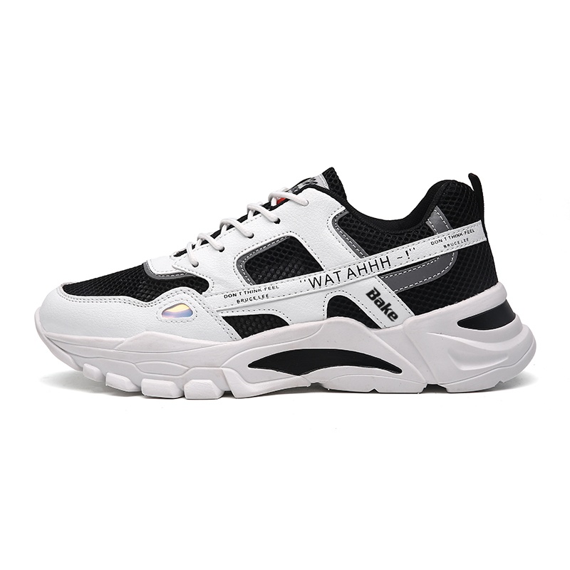 

BAKE Легкие износостойкие дышащие низкие кеды унисекс черные, цвет Black