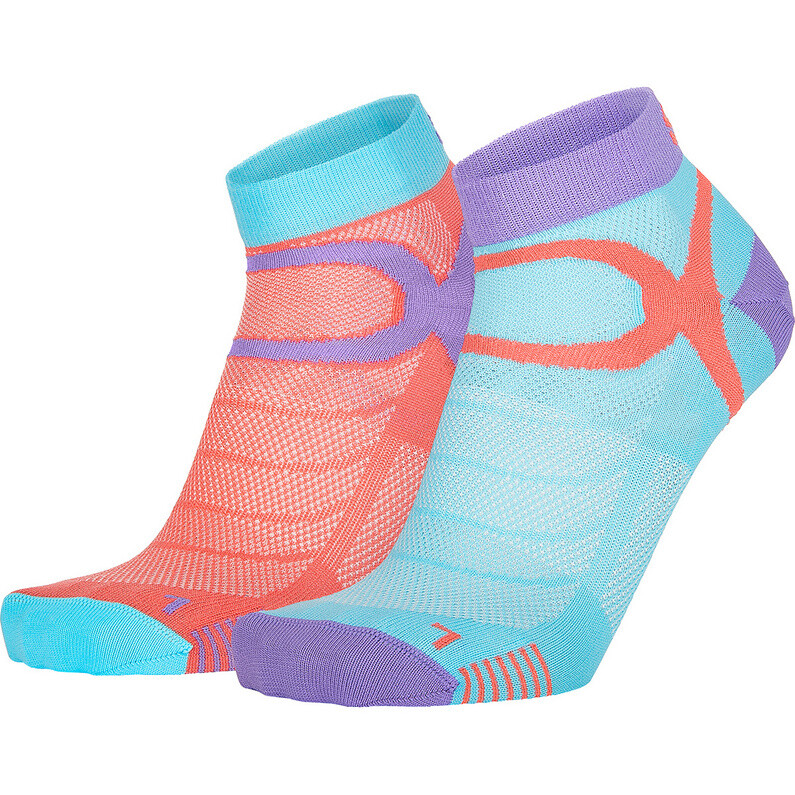 

Носки Sport Color 3, 2 шт Eightsox, кораллово-бирюзовый