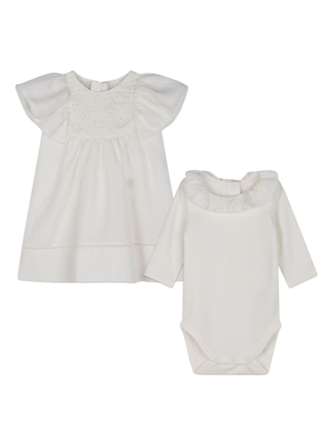 

Chloé Kids пижама с оборками, белый
