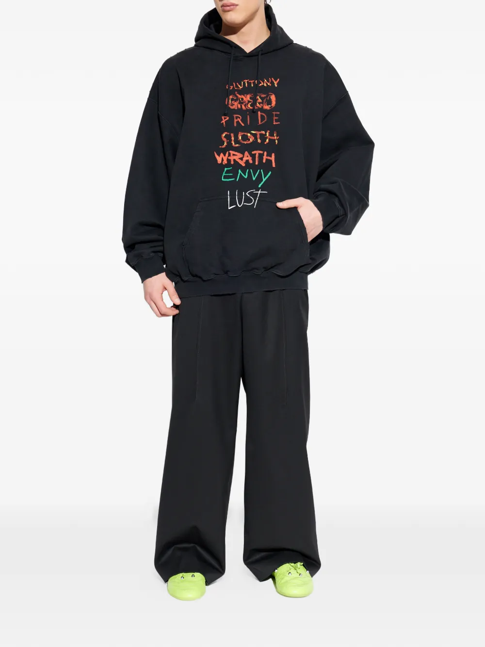 Толстовка с принтом Vetements, черный — фото 2