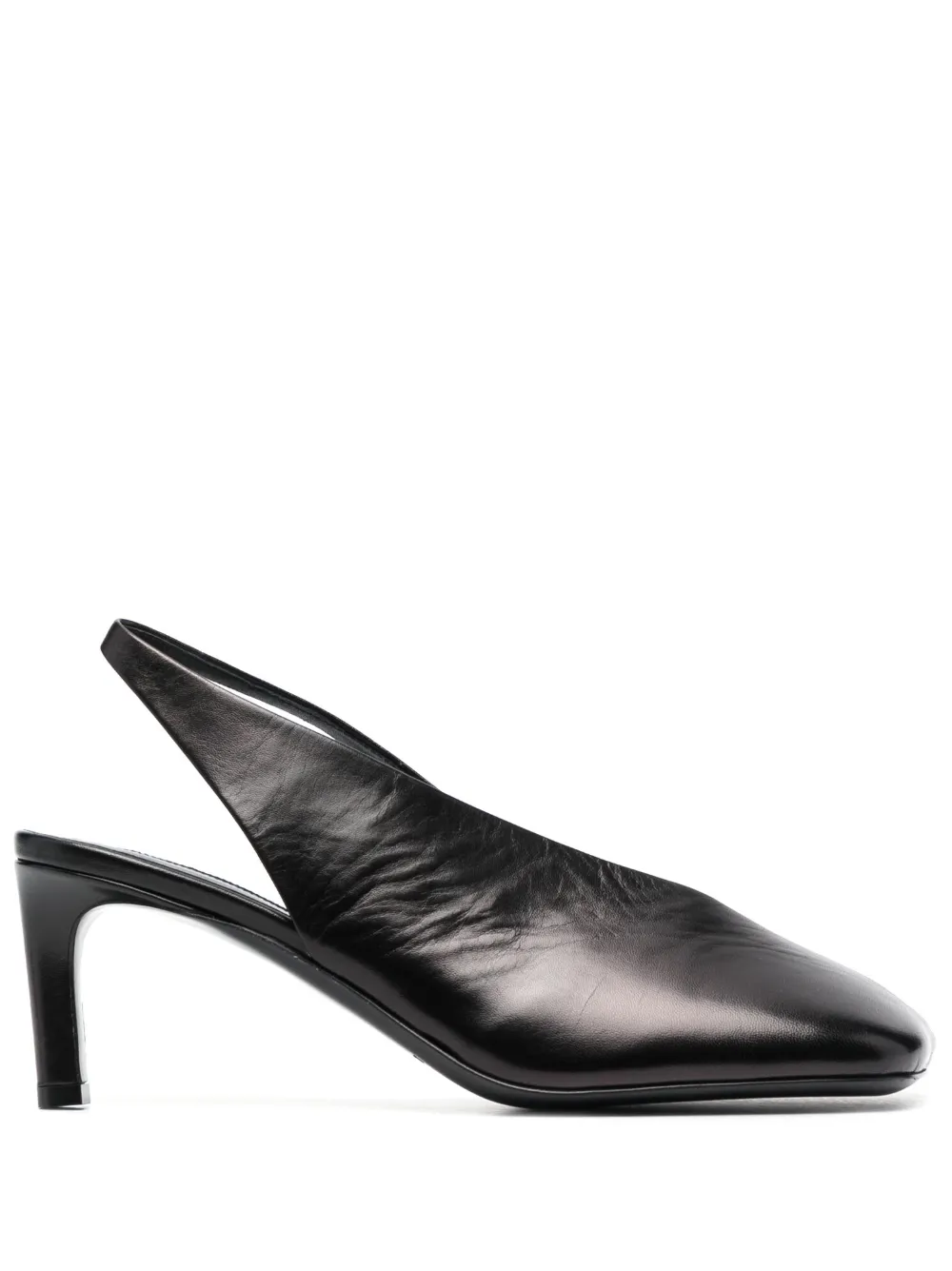 Туфли с квадратным носком JIL SANDER, черный