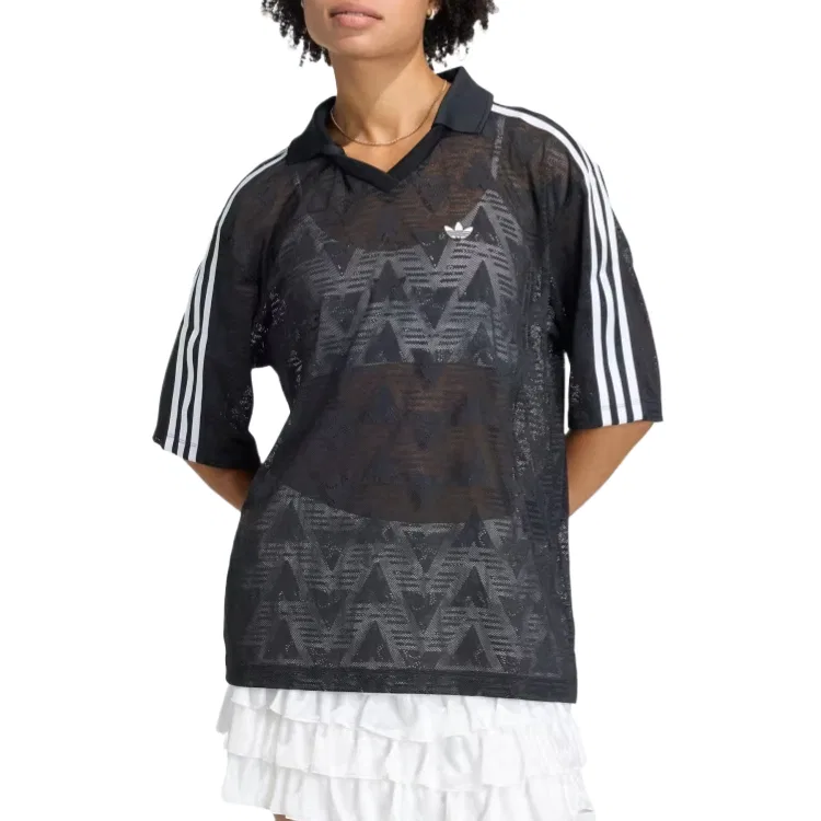 Футболка женская Soccer Jersey Adidas Originals, Black — фото 3