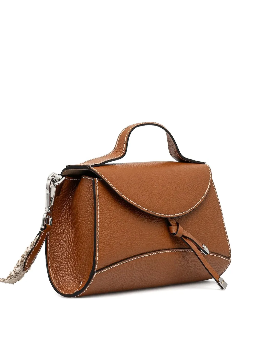 

Кожаная сумка через плечо с узлом GIANNI CHIARINI, коричневый