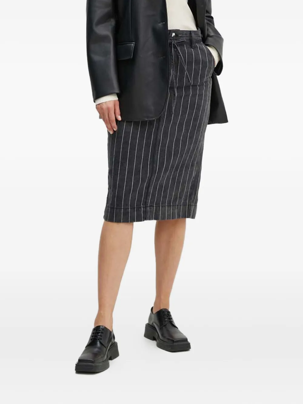 

Миди-юбка с полосатым узором Day Birger Et Mikkelsen, черный