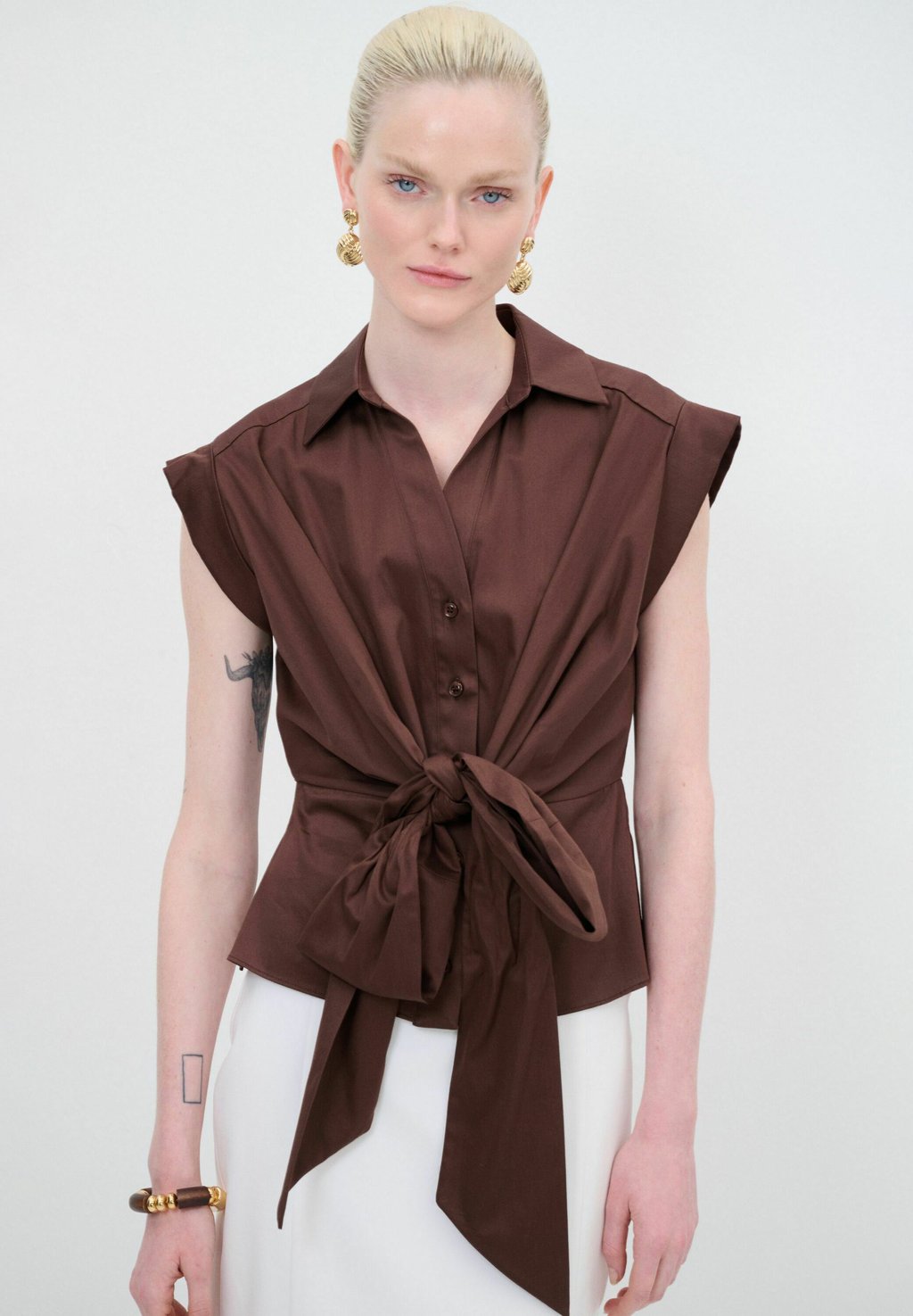 

Рубашка V-NECK adL, коричневый
