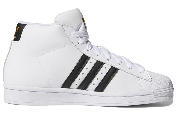 Кроссовки adidas originals Pro Model Kids Skateboarding Shoes GS Mid-top White/Black — фото 2