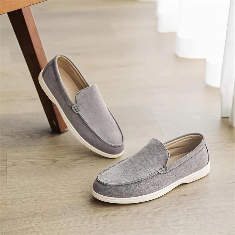 Мокасины мужские Loafers Grey Fusecottc — фото 3