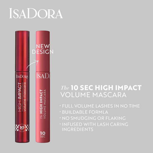 Тушь для ресниц с высоким эффектом объема Isadora, 9 мл (black) — фото 4