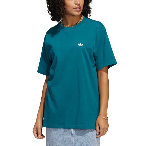 Футболка adidas originals Solid Color Logo Sports Short Sleeve Couple Style Green, мультиколор — фото 2