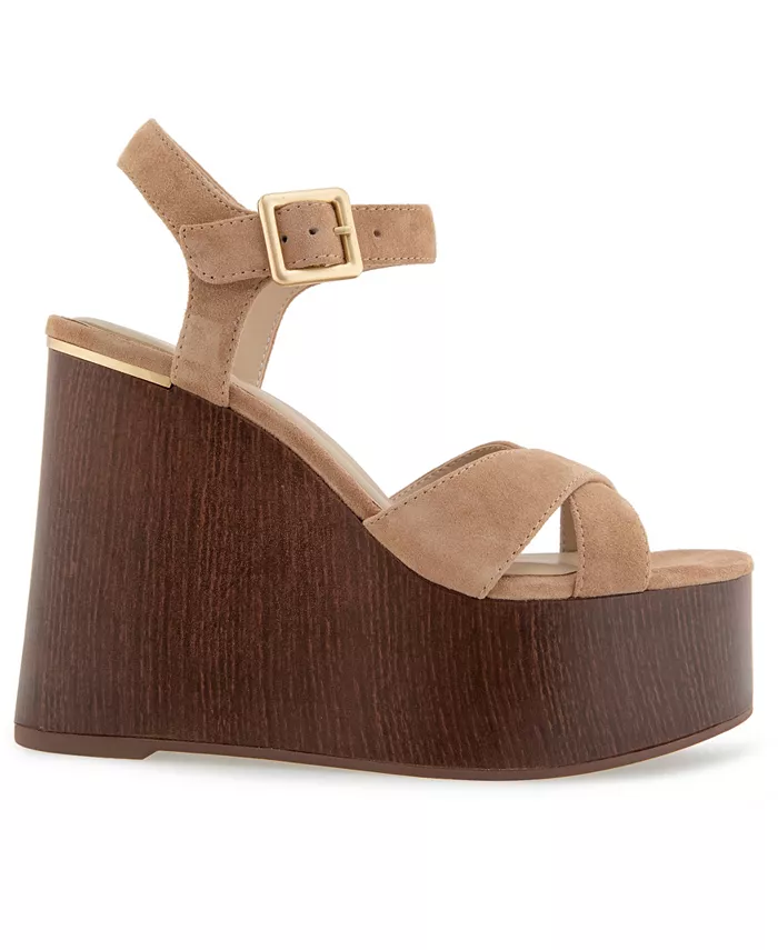 Женские сандалии Taelyn на платформе с клином Kenneth Cole New York, коричневый — фото 2