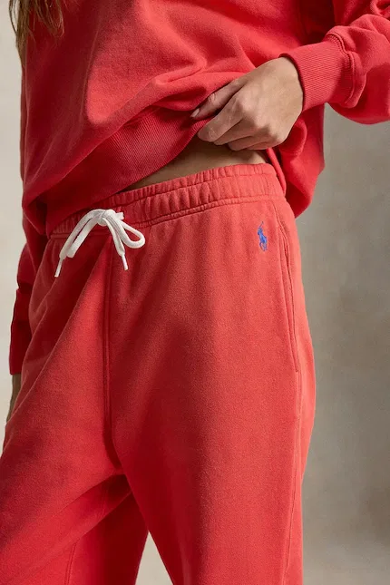 Спортивные штаны женские Polo Ralph Lauren, оранжевый — фото 4