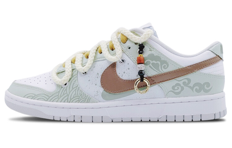 

Кроссовки Nike Dunk Skateboard Shoes Men Low-Top Green White/Brown
