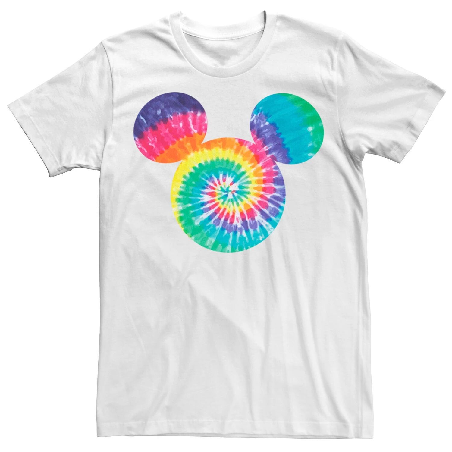 

Мужская футболка с рисунком Mickey And Friends Mickey Tie Dye Fill Disney, белый