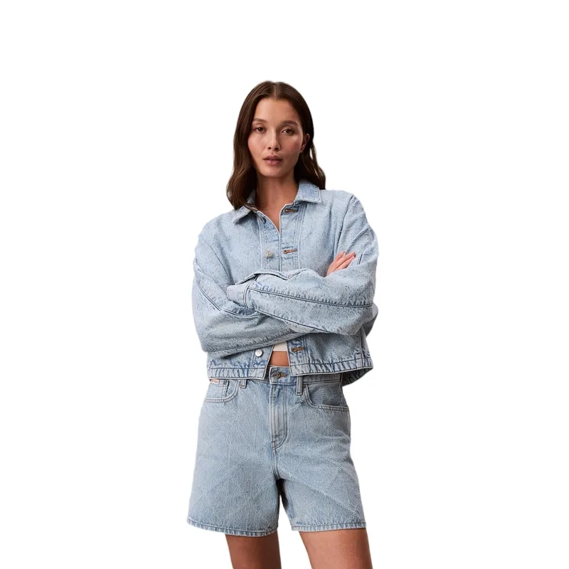 Джинсовая куртка Women's Calvin Klein, 3u8-denim светло-синий — фото 4