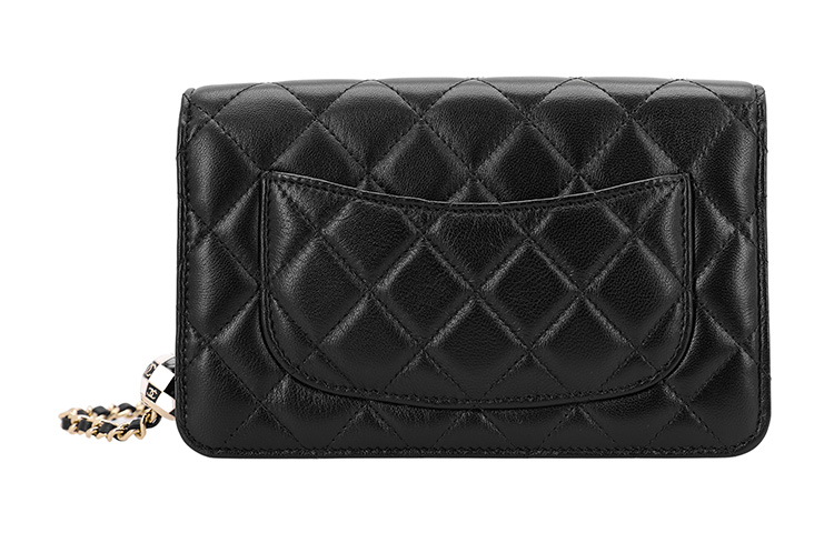CHANEL Весенняя кожаная сумка через плечо женская черная — фото 3