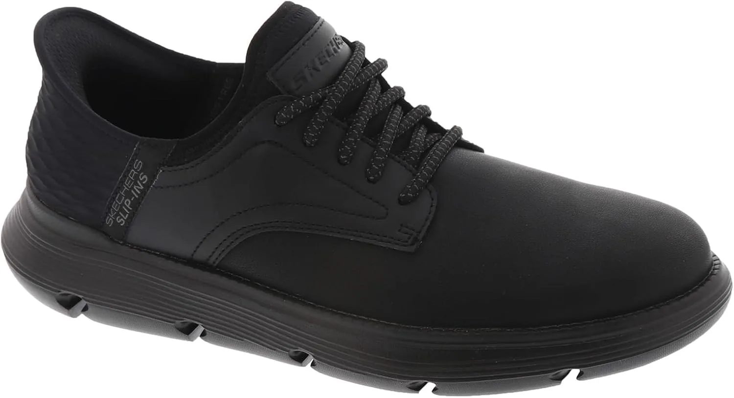 Мужские повседневные лоферы Skechers Garza Gervin, черный/черный — фото 3