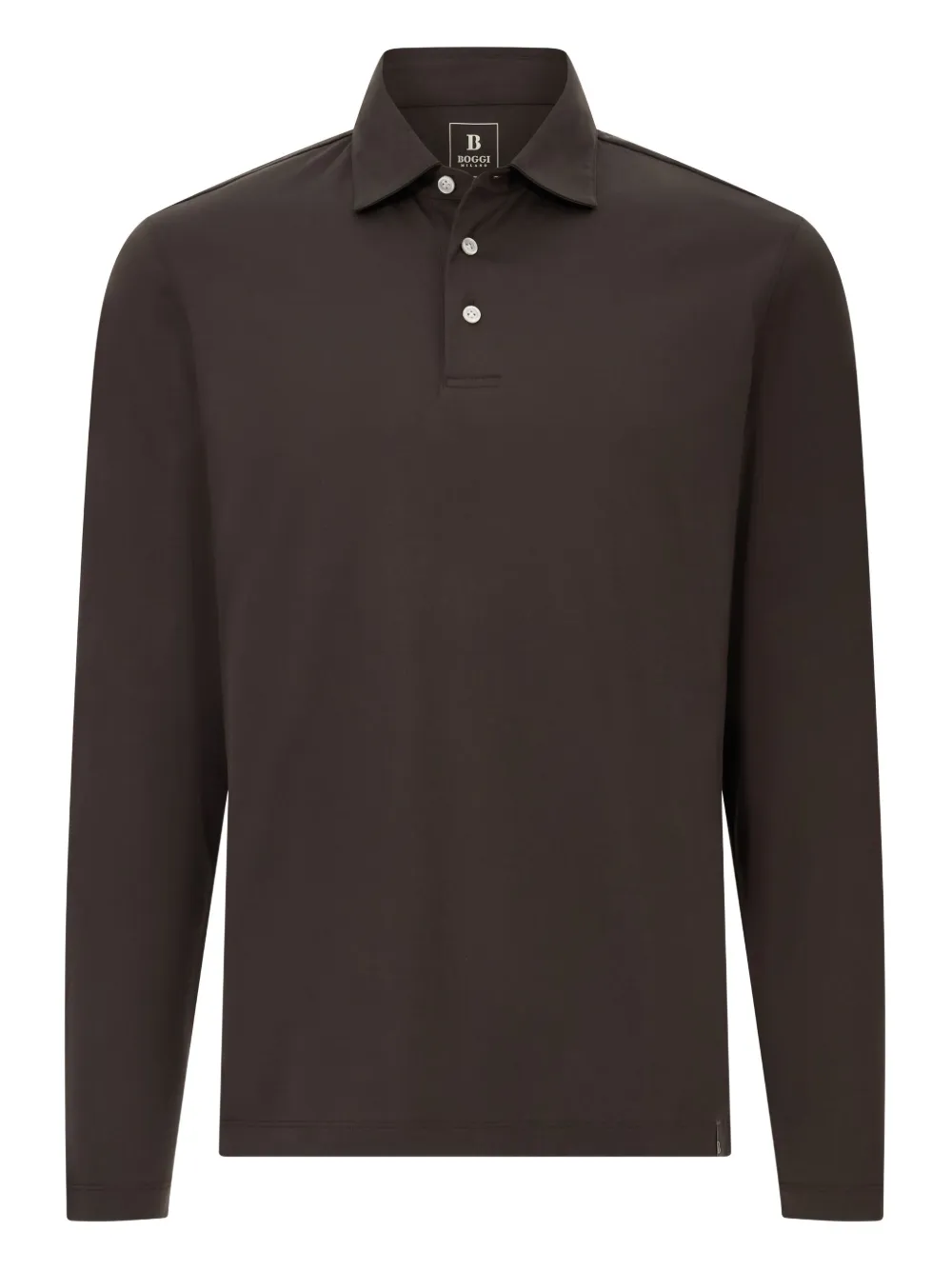 

Рубашка поло с длинными рукавами Boggi Milano, коричневый