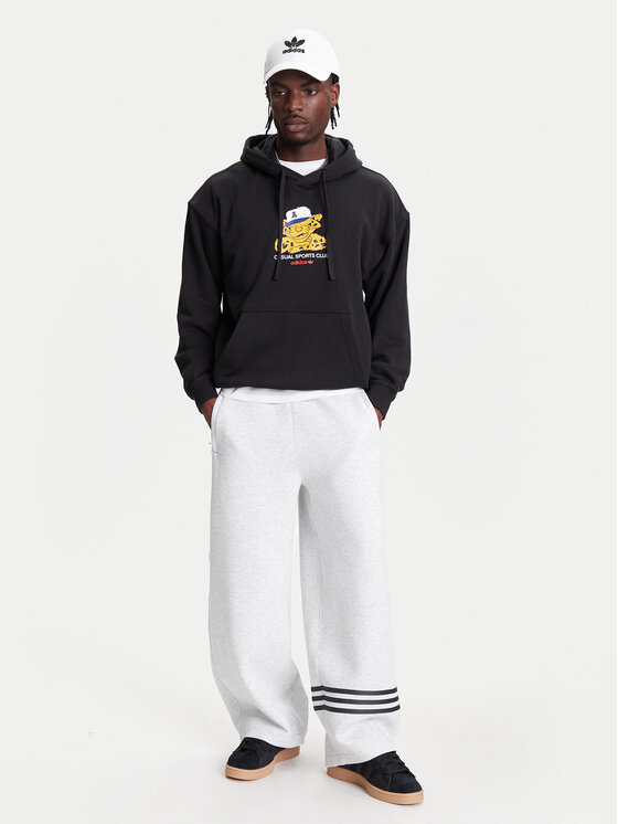 Свободный крой толстовка Wabash JW0166 Adidas, черный — фото 2