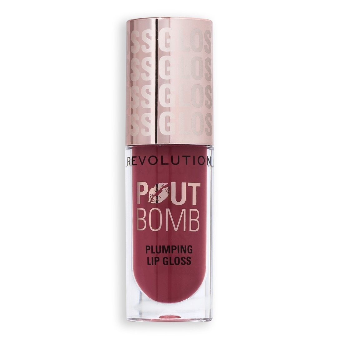 

Блеск для губ pout bomb plumping gloss milky sheer holo Revolution, rose pink, объем 5 мл