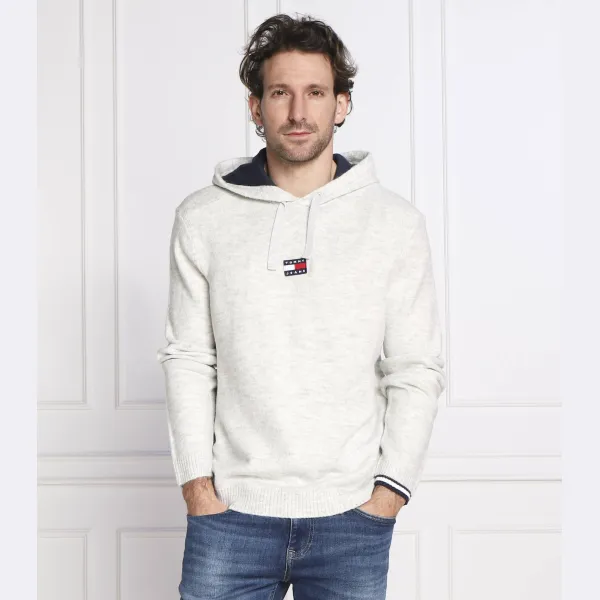 Толстовка свободного кроя со значком Tommy Hilfiger, серый — фото 2