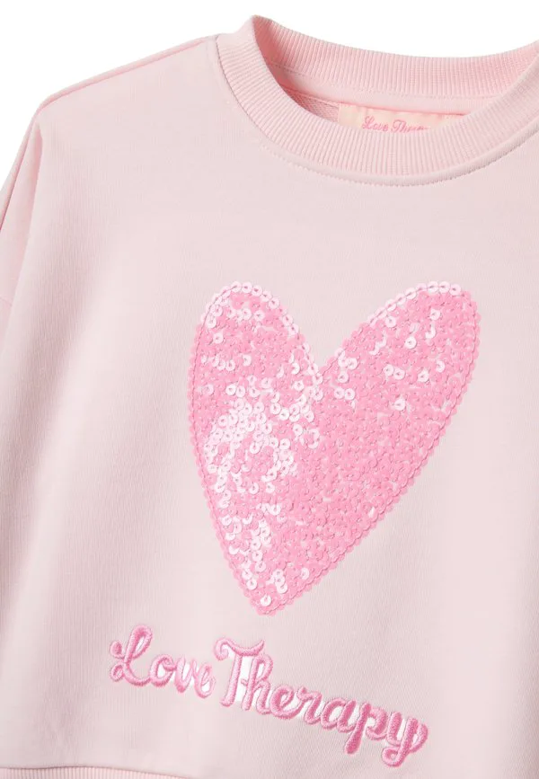 Толстовка прямого кроя с сердечком Ovs, Light Pink — фото 3