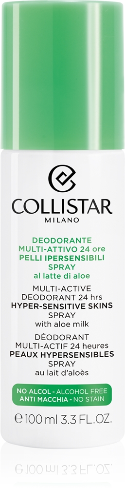 

Специальный многофункциональный дезодорант Perfect Body для гиперчувствительной кожи, 24-часовой спрей-дезодорант для чувствительной кожи Collistar, 100 мл