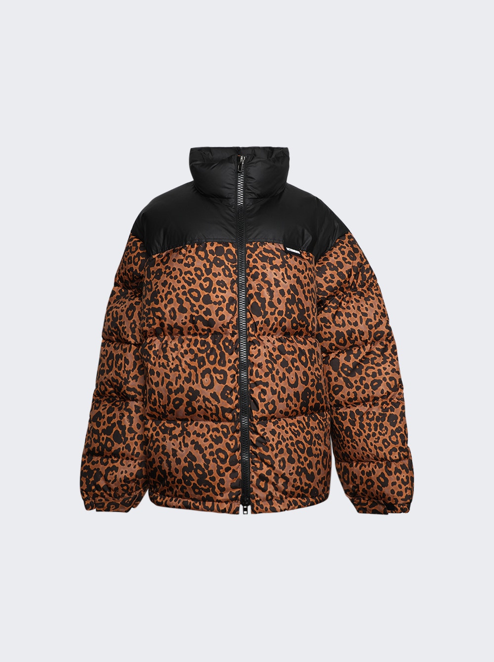 

Куртка-пуховик с логотипом Vetements, цвет leopard