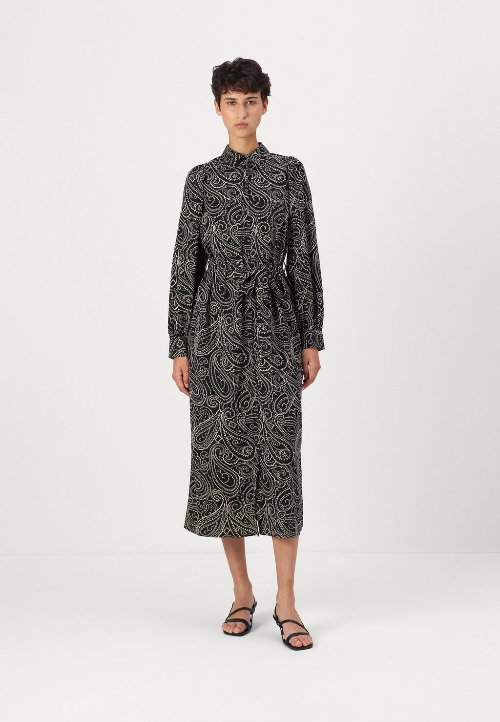 

Платье-рубашка VMLYDIAS LONG SHIRT DRESS WVN Vero Moda, черный