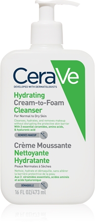 

Пенящийся очищающий крем для нормальной и сухой кожи CeraVe Cleansers, 473 ml