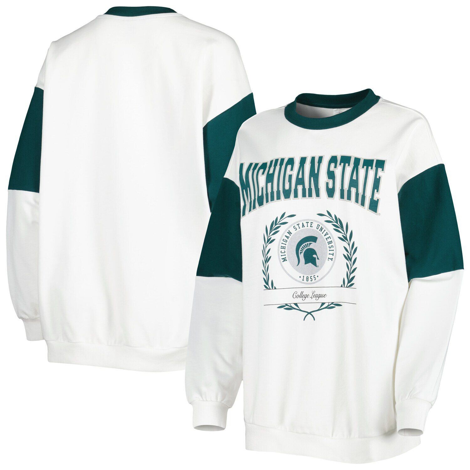 

Женский пуловер Gameday Couture Michigan State Spartans It's A Vibe, пуловер «летучая мышь» белого цвета, толстовка, Белый, Женский пуловер Gameday Couture Michigan State Spartans It's A Vibe, пуловер «летучая мышь» белого цвета, толстовка