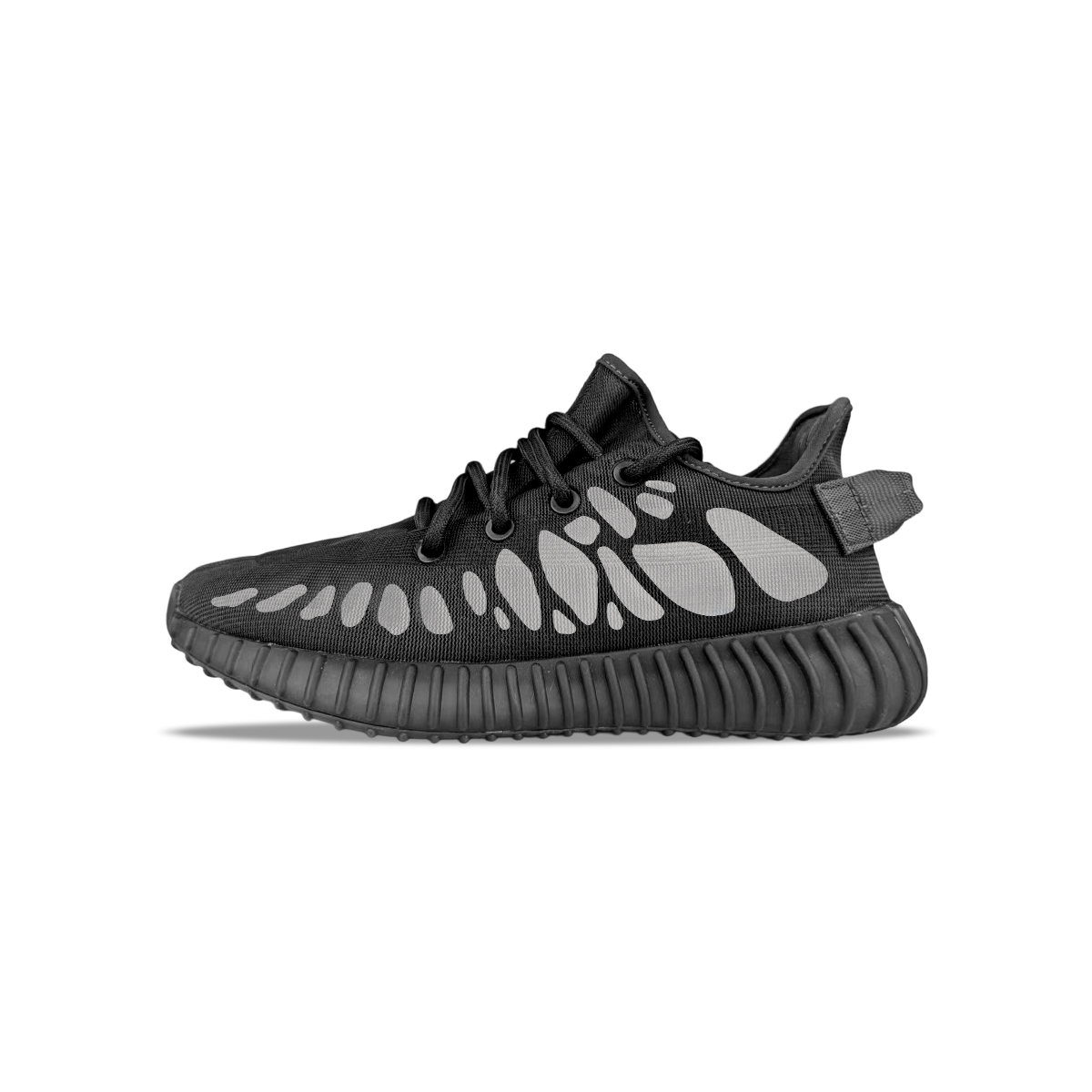 Adidas Originals Yeezy Boost 350 V2 с амортизацией, износостойкие низкие кеды унисекс черно-серые, цвет Black Gray — фото 2
