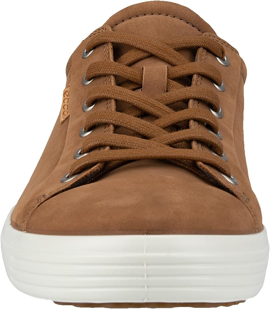 Мужские модные кроссовки ECCO Soft 7, Camel Nubuck/Lion — фото 2