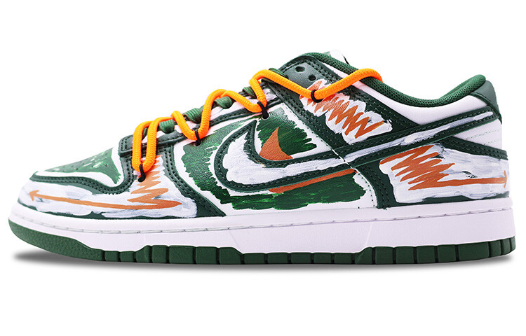 

Кроссовки для скейтбординга Dunk унисекс с низким верхом, белый/зеленый Nike