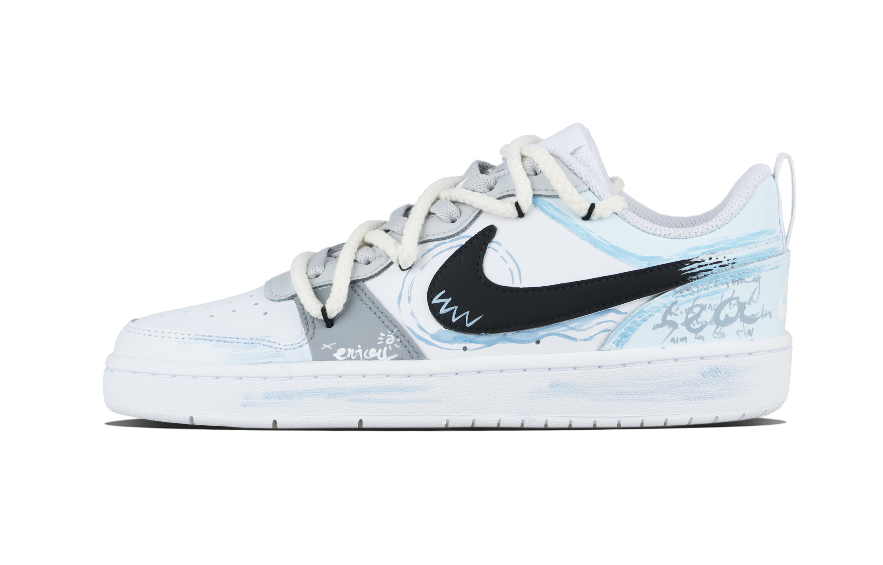 

Детские скейтерские кроссовки Court Borough для младших школьников Nike, синий